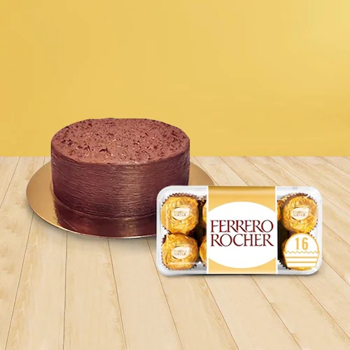 Chocolate Cake & Ferrero Rocher